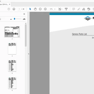 Dana Spicer Off-Highway Drive Axle 223/66 Service Parts Manual - PDF
