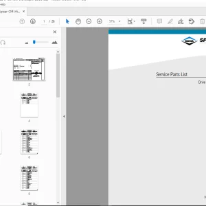Dana Spicer Off-Highway Drive Axle 223/67 Service Parts Manual - PDF