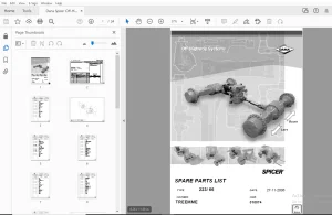 Dana Spicer Off-Highway Systems 223/66 Parts Manual - PDF DOWNLOAD