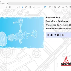 Deutz TCD 7.8 L6 Parts Manual - PDF DOWNLOAD