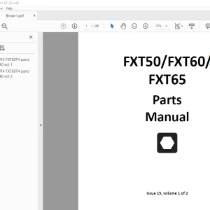 Ditch Witch FXT50/FXT60/FXT65 Tier 4 Parts Manual - PDF DOWNLOAD