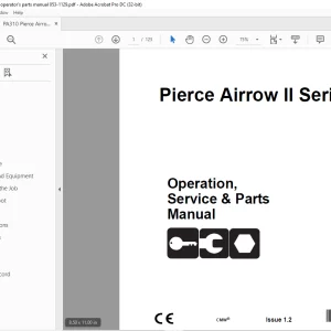 Ditch Witch Pierce Airrow II Series Operation, Service & Parts Manual PDF