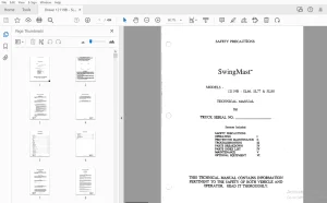 Drexel 12119B - SL66, SL77 & SL88 SwingMast Technical Manual 12119-18B - PDF