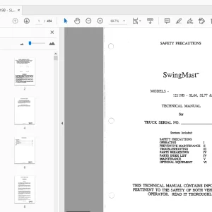 Drexel 12119B - SL66, SL77 & SL88 SwingMast Technical Manual 12119-18B - PDF