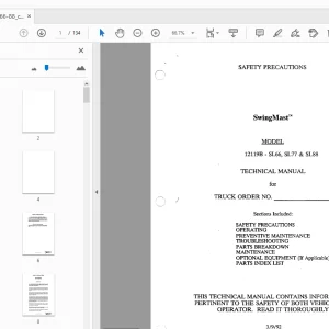 Drexel 12119B - SL66, SL77 & SL88 SwingMast Technical Manual - PDF DOWNLOAD