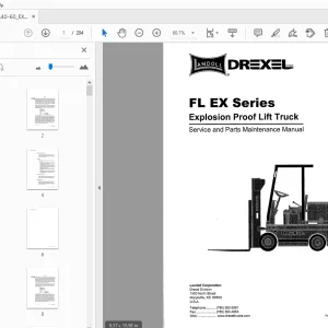 Drexel FL EX Series Service and Parts Maintenance Manual 1420660 - PDF