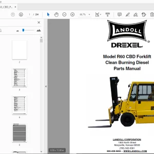 Drexel R60 CBD Forklift Clean Burning Diesel Parts Manual - PDF DOWNLOAD
