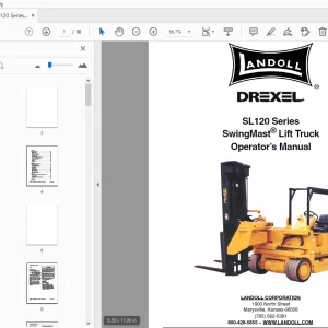 Drexel SL120 Series SwingMast Lift Truck Operator’s Manual - PDF