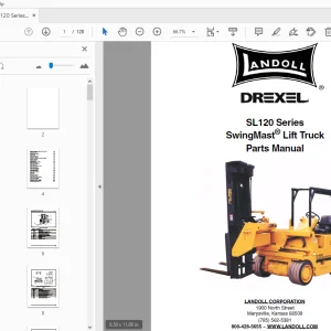 Drexel SL120 Series SwingMast Lift Truck Parts Manual_F-394-0411 - PDF