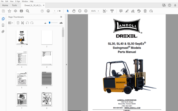 Drexel SL30, SL40 & SL50 SepEx Swingmast Parts Manual_F-448-0811 - PDF ...