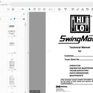 Drexel SL33 ESS HP SwingMast Service & Parts Manual 15018-11 - PDF