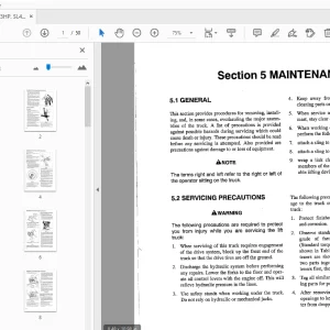 Drexel SL33HP, SL44/3, SSL44/4 Swingmast Lift Truck Maintenance Manual - PDF