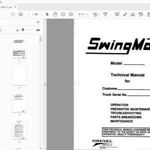 Drexel SL44-3 Service & Parts Manual 15019-2 - PDF DOWNLOAD