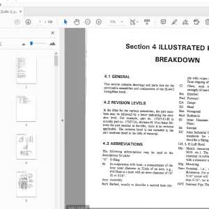 Drexel SL44/3 SwingMast Lift Truck Parts Manual 1412558 (Section 4) - PDF