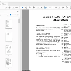 Drexel SL44/3 SwingMast Lift Truck Spare Parts Catalog 17350-03 PDF