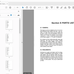 Drexel SL44/3 SwingMast Lift Truck Parts Manual 17350-03 - PDF