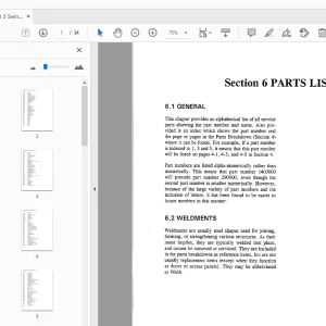 Drexel SL44/3 SwingMast Lift Truck Parts Manual 17543-03 - PDF