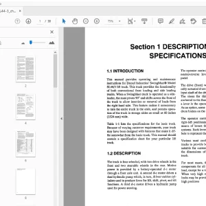 Drexel SL44/3 Swingmast Lift Truck Parts Manual - PDF