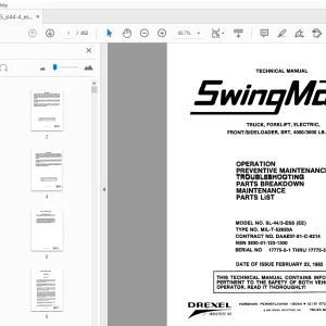 Drexel SL44-4 ESS Service & Parts Manual 17775-5 - PDF DOWNLOAD