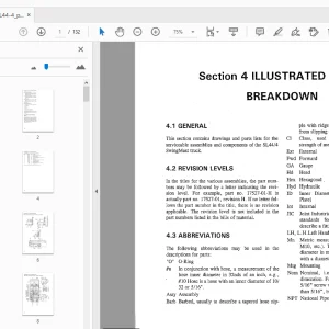 Drexel SL44/4 SwingMast Lift Truck Parts Manual 1412547 - PDF