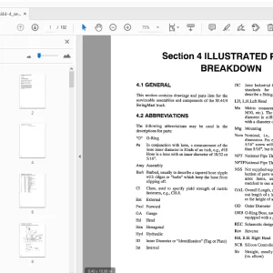 Drexel SL44/4 SwingMast Lift Truck Parts Manual 1412596 - PDF