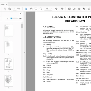 Drexel SL44/4 SwingMast Lift Truck Parts Manual 17543-08 - PDF