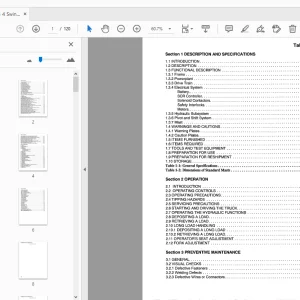 Drexel SL44/4 SwingMast Lift Truck Parts Manual 942390 - PDF