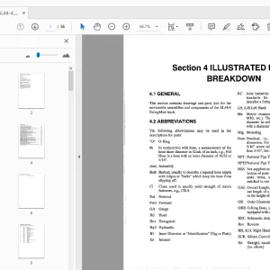 Drexel SL44/4 Swingmast Lift Truck Parts Manual 1413338 - PDF