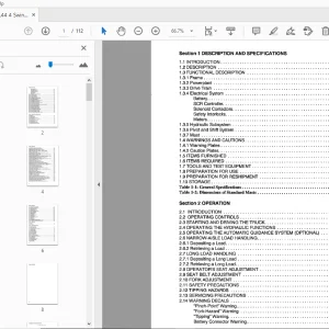 Drexel SL44/4 Swingmast Lift Truck Parts Manual 942396 - PDF