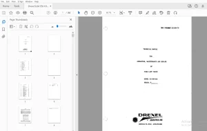Drexel SL66 ESS FORK LIFT TRUCK OPERATION, MAINTENANCE & REPAIR MANUAL 12119-7b - PDF