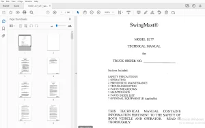 Drexel SL77 SwingMast Technical Manual 13001-07 - PDF DOWNLOAD