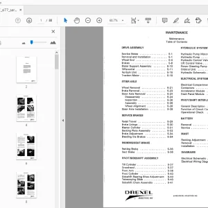 Drexel SL77 Swingmast Lift Truck Maintenance Manual 13001-07 - PDF