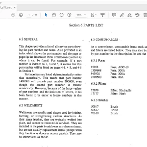 Drexel SL77 Swingmast lift Truck Parts Manual 13001-07 - PDF DOWNLOAD