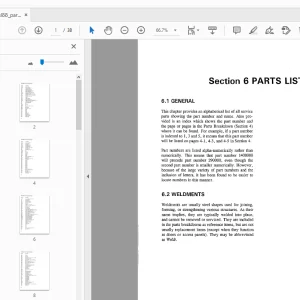Drexel SL88 SwingMast Lift Truck Spare Parts Catalog 13001-08 PDF