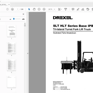 Drexel SLT HLT Series Base IPB Tri-lateral Turret Parts Manual - PDF