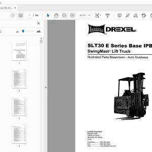 Drexel SLT HLT Series Base IPB Trilateral Turret Parts Manual - PDF
