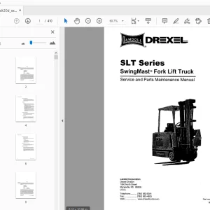 Drexel SLT Series Service & Parts Maintenance Manual 1420135 - PDF