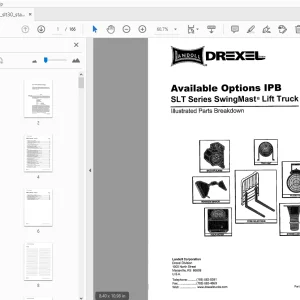 Drexel SLT Series Available Options IPB Parts Manual - PDF DOWNLOAD