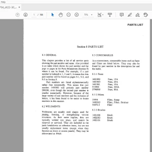 Drexel SLT22/30 Swingmast lift Truck Parts Manual 1404704 - PDF DOWNLOAD
