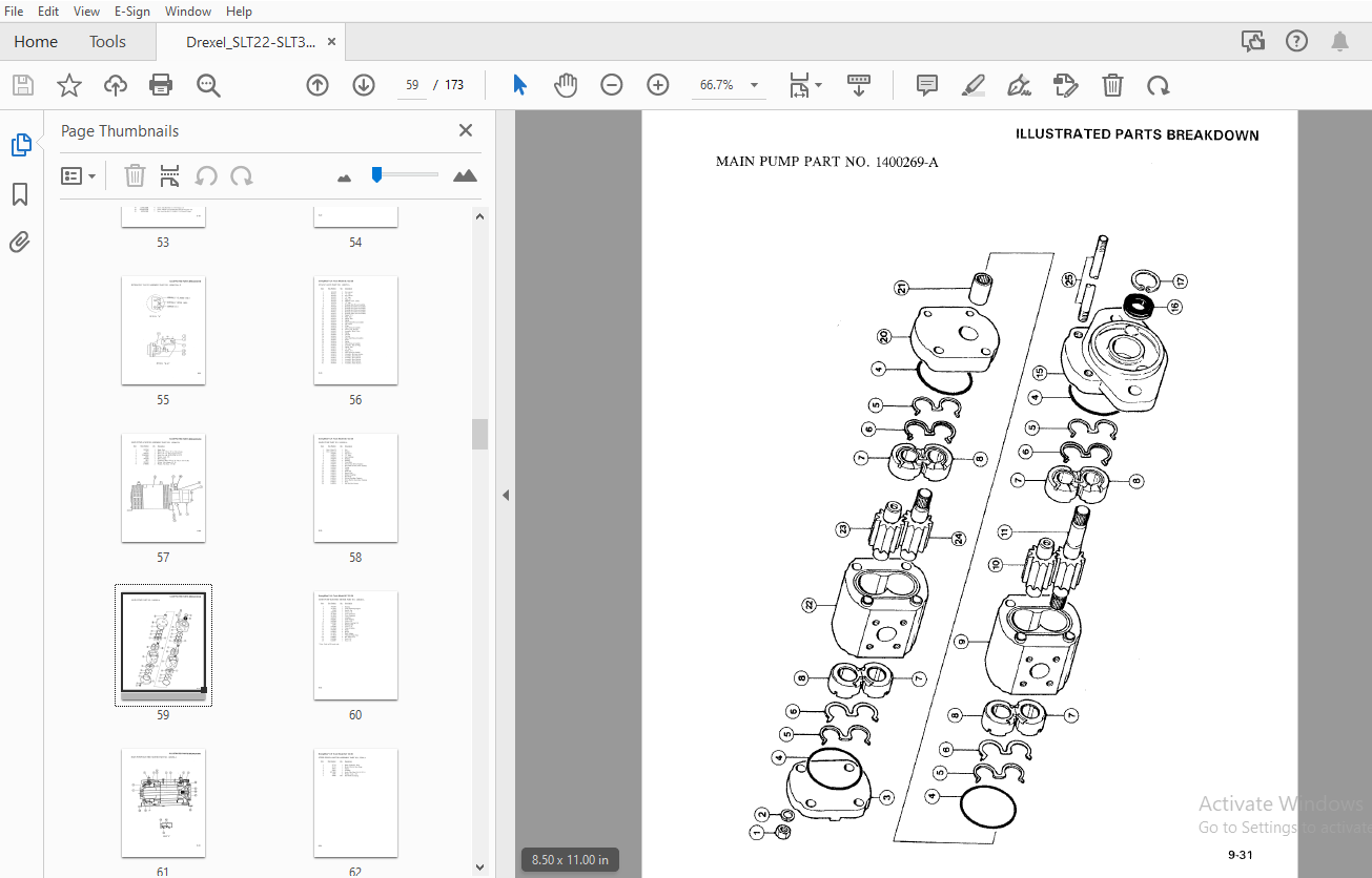 Drexel SLT22/30 Swingmast lift Truck Parts Manual_1404704 - PDF ...