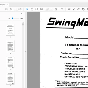 Drexel SLT22 Swingmast Service & Parts Manual 22022-4 - PDF DOWNLOAD