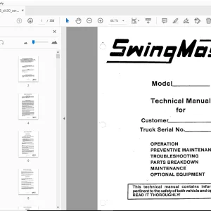 Drexel SLT30 SwingMast Service & Parts Manual 22576-6 - PDF