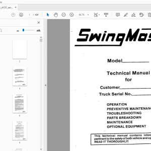 Drexel SLT30 SwingMast Service & Parts Manual 22576-6 - PDF