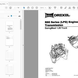 Drexel R60 Series (LPG) Engine/Transmission Parts Manual - PDF