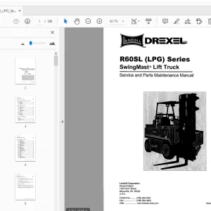 Drexel R60SL (LPG) Series Repair & Parts Manual PDF Download