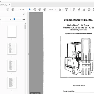 Drexel SLT22-EE & SLT30-EE Operation & Maintenance Manual - PDF