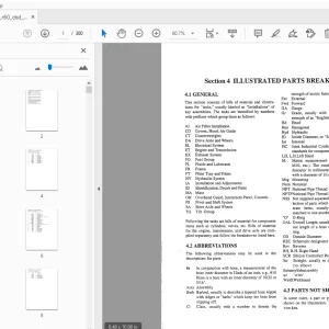 Drexel Swingmast Lift Truck r60 cbd section 4 Parts Manual 1409265 - PDF