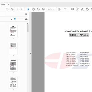 EP 4-Small 5ton R Series Forklift Truck Service Manual - PDF