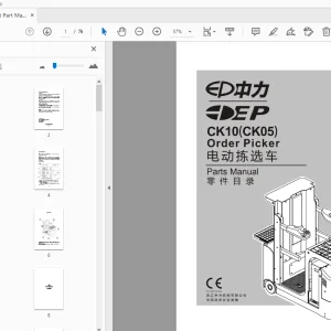 EP CK10(CK05) Order Picker Parts Manual - PDF DOWNLOAD