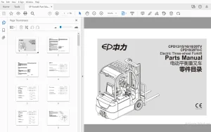 EP CPD13/15/16/18/20TV CPD18/20TV-C Parts Manual - PDF